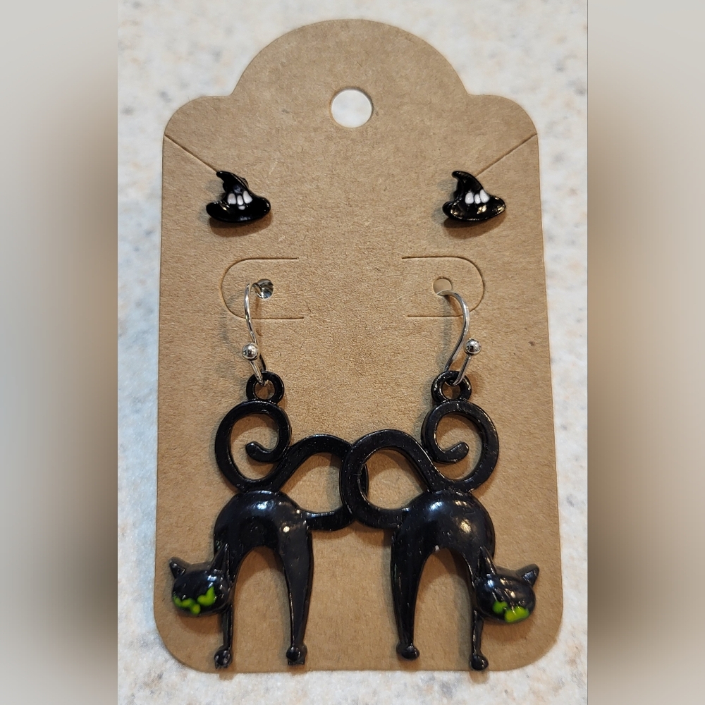 Halloween Earrings 2 pair set, 6 different to choose from.
